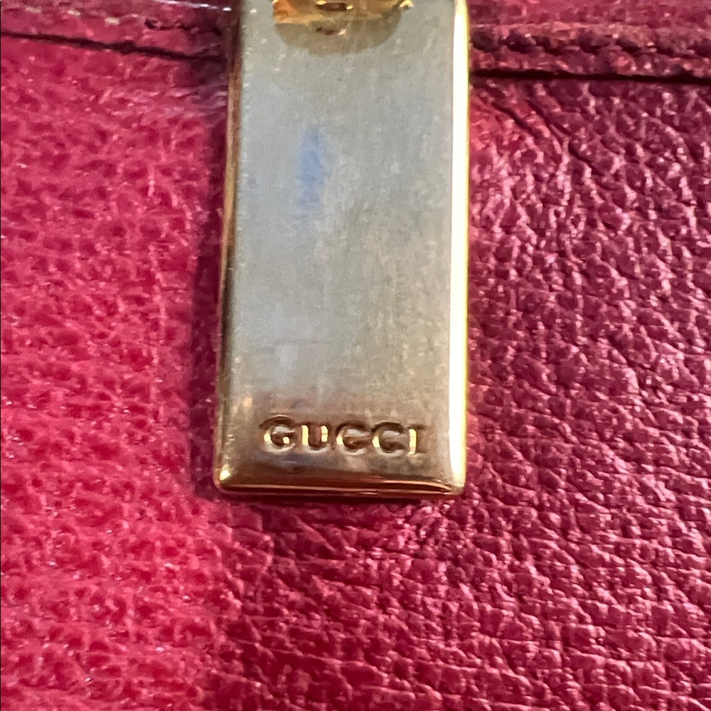 GucciRed Leather Women's wallet - Picture 10 of 13
